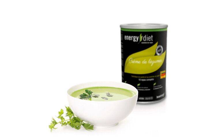 Vegetabilisk soppa med energidieter
